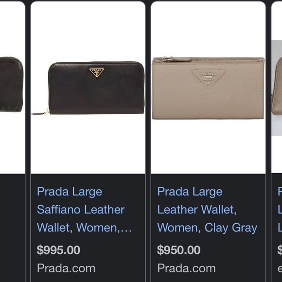 Prada Saffiano Metal Argilla zipped long wallet - Picture 17 of 17